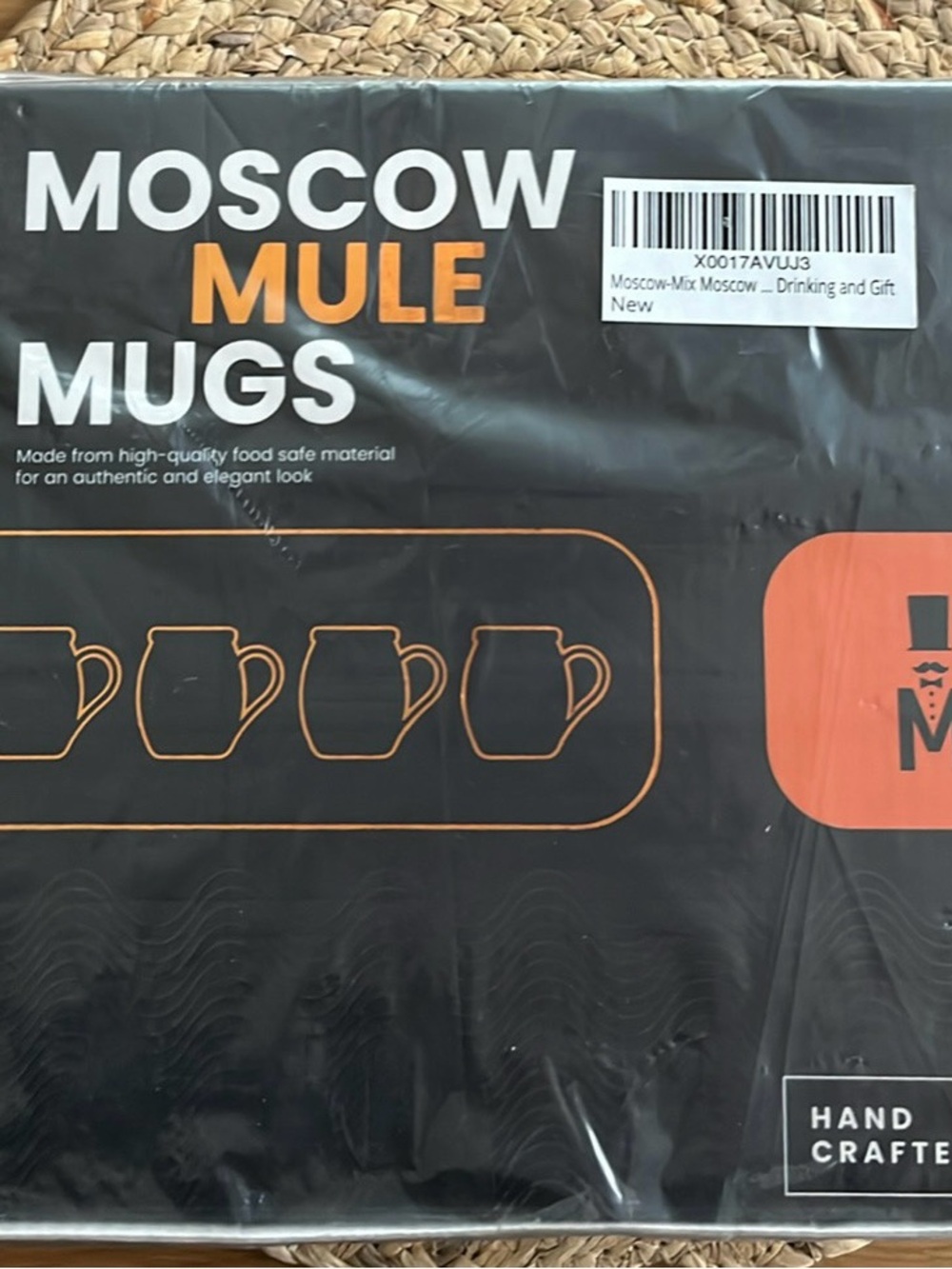 Moscow Mule Mugs. Brand new, in box. Set of 4. Perfect gift. $35.
